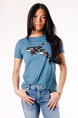 Floral Orca Tee