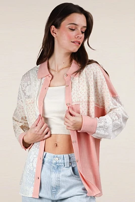 Knit & Lace Shirt