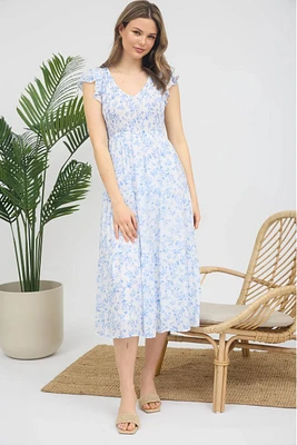 Lyra Floral Midi Dress