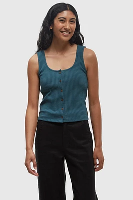 Moraine Rib Button Front Tank