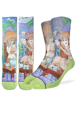 Mushrooms Steeping Humans Sock