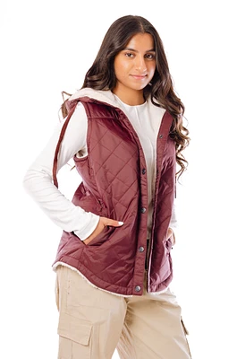 Quilted Sherpa Lined Vest