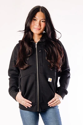 Relaxed Sherpa Lined Full Zip Hoodie