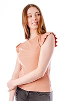 Ruffle Sleeve Tank