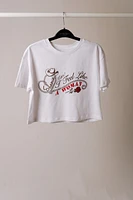 Shania - Feel Like A Woman Crop Tee