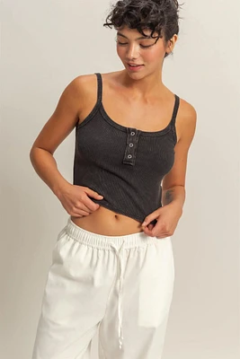 Snap Front Tank Top