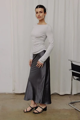 Valerie Satin Skirt