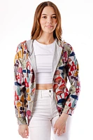 Whimsical Mushroom Zip-Up Hoodie