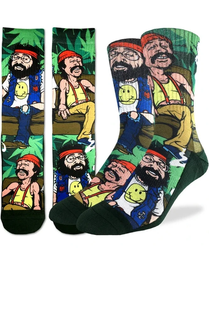 Cheech & Chong On Couch Sock