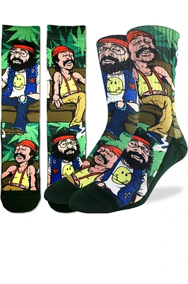 Cheech & Chong On Couch Sock