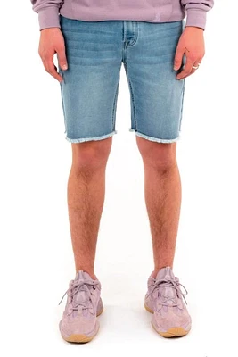 Knit Denim Shorts