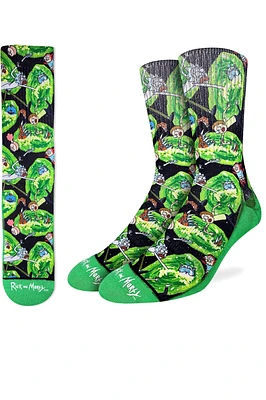 Rick and Morty Portals Sock