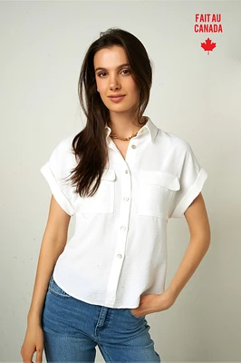 Short sleeve blouse - LAKETA (R-A19)