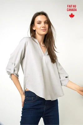 Three-quarter-sleeve blouse - ARIS-L (R-A2)
