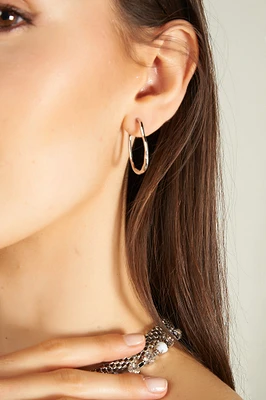 Boucles d'oreilles anneaux ondulés - C1117 - VENTE FINALE