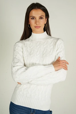 Chandail en tricot torsadé - BEGONIA (E-A4) VENTE FINALE