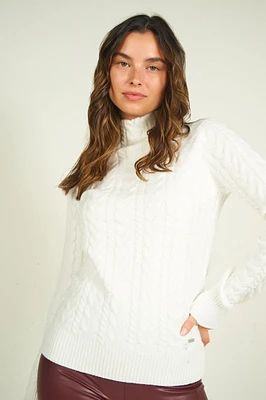 Chandail en tricot torsadé - ALEXIANE-X2 (E-C13)