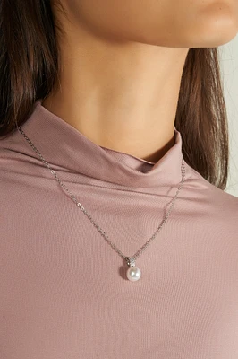 Pearl pendant necklace - C1045X2 - FINAL SALE