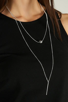 Collier double avec pendentifs - C703X2 - VENTE FINALE
