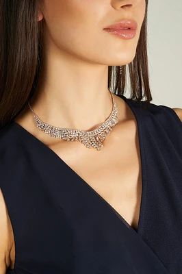 Crystal cascade necklace - C1104 - FINAL SALE