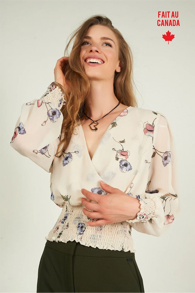 Haut court en chiffon - KAIA (R-B10)
