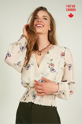 Haut court en chiffon - KAIA (R-B10)