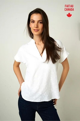 Short sleeve floral top - CHESNA (R-A19)