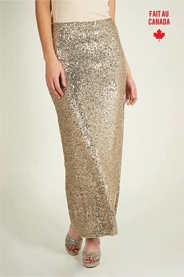 Sequin maxi skirt - SHANNA-X2 (R-A15) FINAL SALE