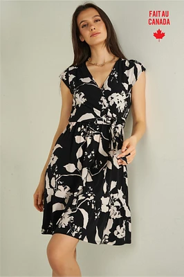 Robe portefeuille sans manches - AXELLE-PY1 (R-C1)