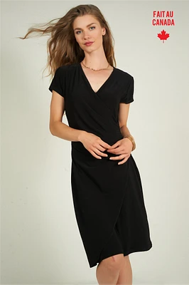 Robe portefeuille à manches courtes - CHI-U (R-C13)