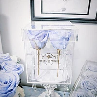 Jumbo 4 Rose Crystal Box