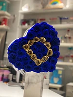 Suede Signature Heart Box