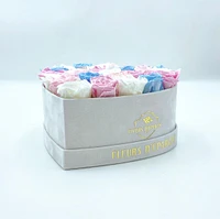 Suede Signature Heart Box