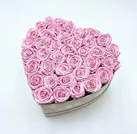 Suede Signature Heart Box