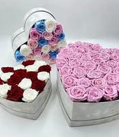 Suede Signature Heart Box
