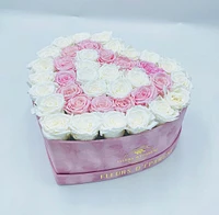 Suede Signature Heart Box