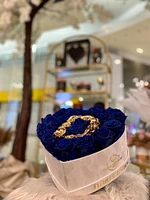 Suede Signature Heart Box