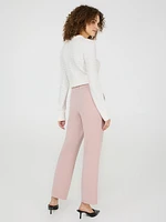 Straight Leg Mid-Rise Pants