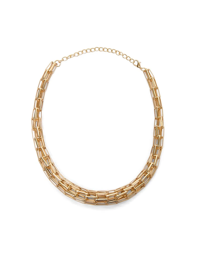 Interlocking Link Necklace