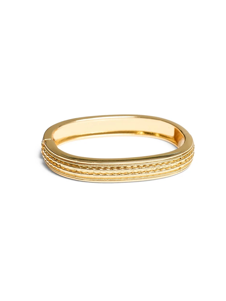 Engraved Square Cuff Bracelet