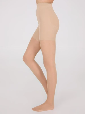 Collants transparents à taille gainante