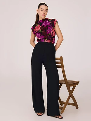 Satin Wide-Leg Pants