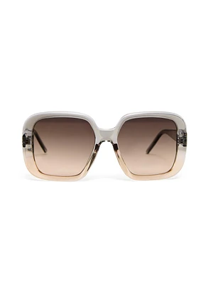 Translucent Oversized Square Frame Sunglasses