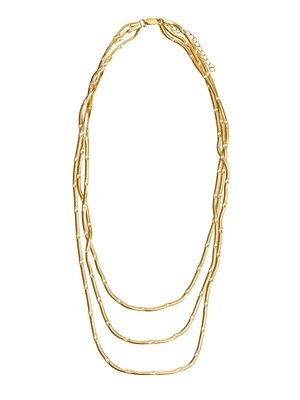 3-Layer Hammered Necklace