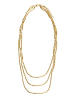3-Layer Hammered Necklace