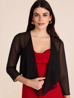 3/4 Sleeve Chiffon Bolero