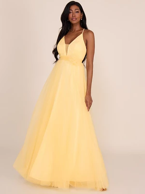 Sparkle Mesh Ball Gown