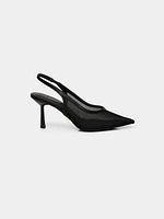 Mesh Slingback Pump