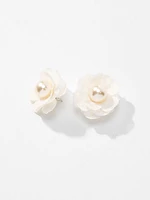 Flower Earring With Pearl