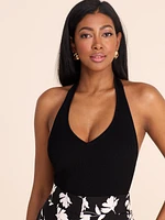 Ribbed Halter Neck Top